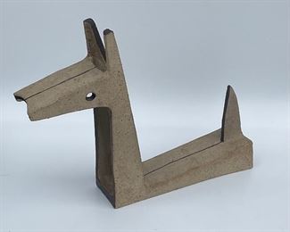 Rare Bruno Gambone dog sculpture