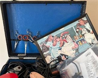 Vintage Barber traveling case