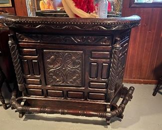 Mexican-Spanish bar/four chairs