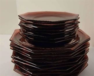 Hazel Atlas Moroccan Amethyst Plates