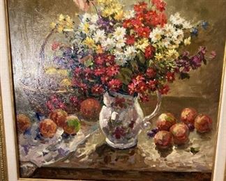 Large 30x30 Framed Canvas Painting