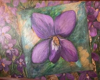 Large Hand Painted Canvas Paintings Framed