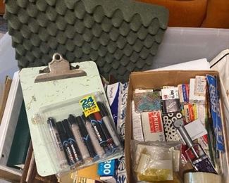 Miscellaneous Box Of Used Office Supply