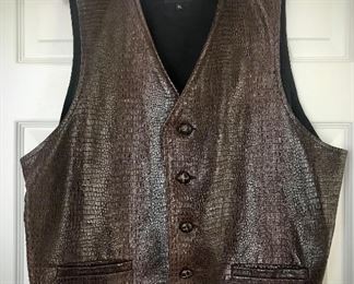 Men's Leather Vest 
