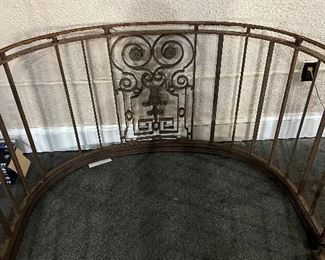 Half round fireplace screens or window frames from the Madison hotel Norfolk, Virginia. 
