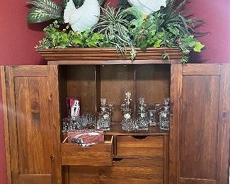 Ethan Allen wardrobe, Indrada Italy rooster and hen 