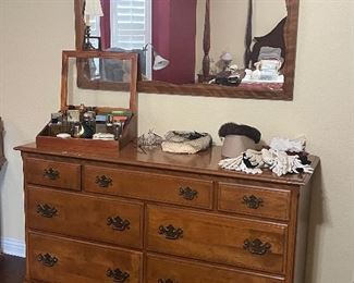 Ethan Allen dresser and mirror