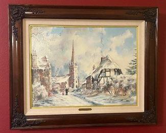 "Childswickham Morning" by Marty Bell signed, numbered 270/1200