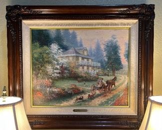 "Sunday at Apple Hill" Thomas Kincade signed numbered 465/980