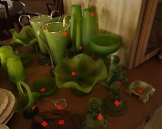 Green glassware