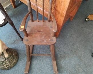 Vintage/antique rocker sized for a doll