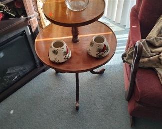 Unique round vintage table