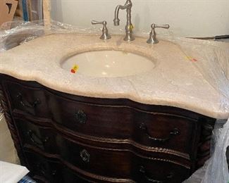 NEW VANITY W/COUNTERTOP AND FAUCETS