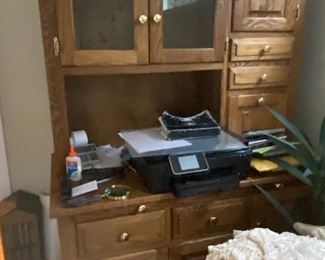 JASPER CABINETS SOLID OAK HOOSIER CABINET