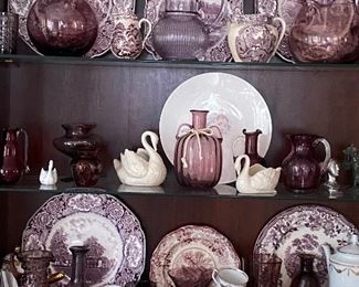 PURPLE GLASS AND TRANSFERWARE