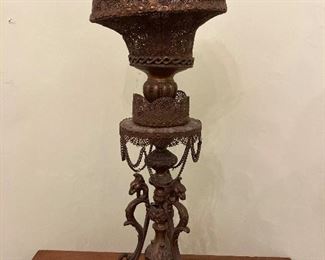 Antique Victorian brass lamp