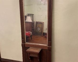Antique hall tree