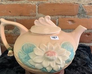 Hull pottery 6 cup teapot brown water lily  