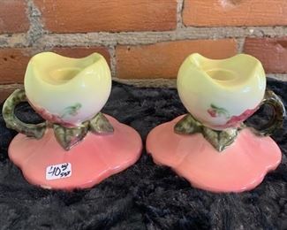 Hull pottery Candle holder set W 30