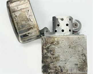 46 Grams Fine Silver India Etched Lighter 