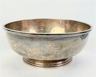 526 Grams Fine S. Kirk & Sons Sterling Silver 8" Bowl