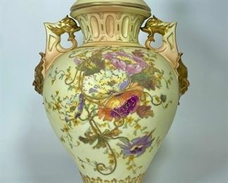 Fine RW ROGASKA FINE CRYSTAL HAND PAINTED GILDED VASE