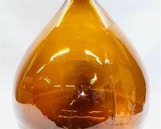 Large Vintage 22 inch High 19th Century Handblown Glass Vase Bottle