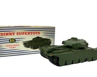 Antique Dinky Supertoys 651 Centurion Tank Toy w/Original Box 