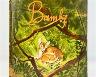 1941 Walt Disney's Bambi Published By Simon & Schuster Hardcover Book