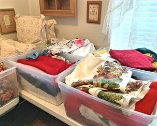 LOTS of table cloths