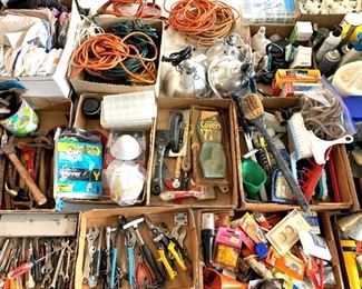 Hand tools, and garage and yard misc.