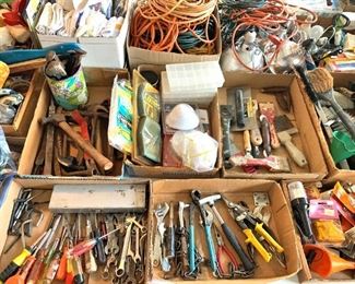Hand tools, and garage and yard misc.