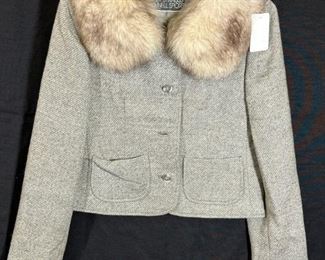 ERNST STRAUSS AND SCHNELL JACKET WITH FUR COLLAR