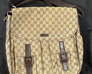 GUCCI LEATHER BACKPACK, LIKE NEW