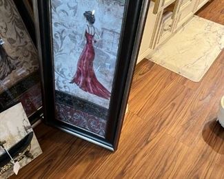 Antique mirrors and pictures