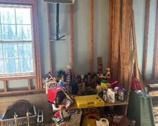 Gutter downspout splash blocks, misc yard