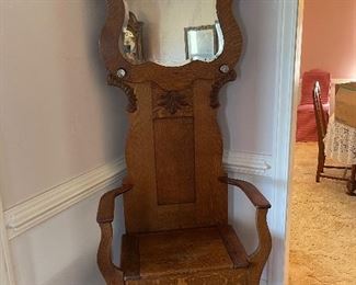 Beautiful oak hall tree