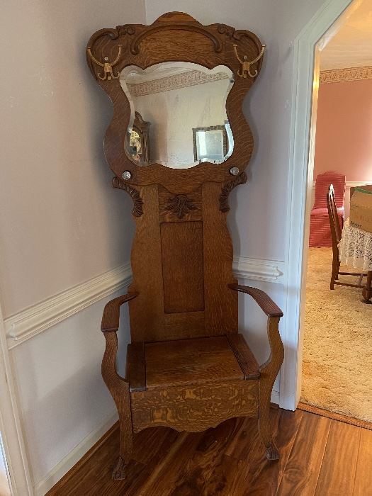 Beautiful oak hall tree