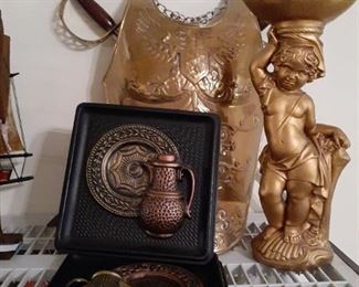 Swords and shield home decor and more. Swords 20 x 22, pictures 10 x 10 and angel is 17 in tall