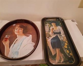 Coca-Cola tin trays