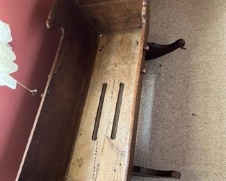 Primitive baby rocker cradle