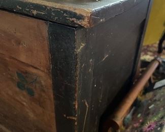 primitive antique blanket chest