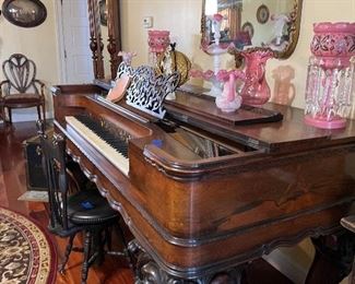 1850's rosewood piano