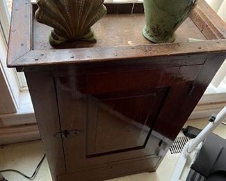 primitive wall cabinet
