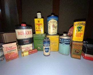 Antique and vintage tins