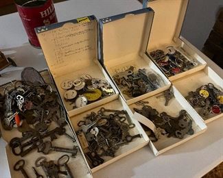 Antique skeleton keys and more