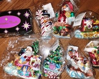 New in box Christopher Radko Christmas ornaments (these and more!)