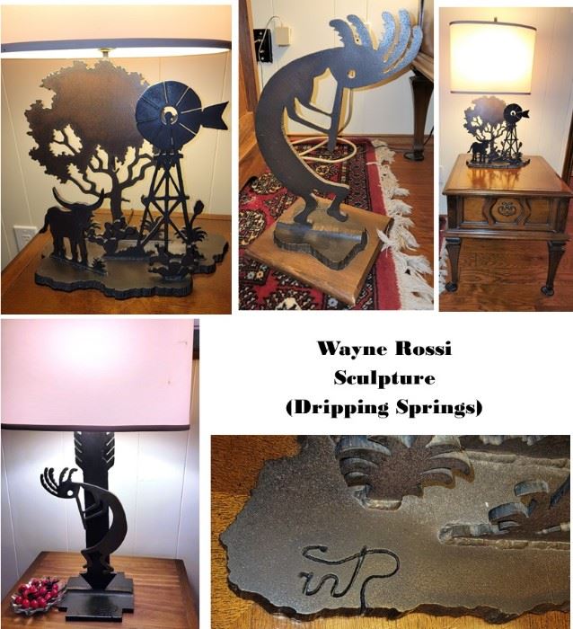 Wayne Rossi Sculpture and lamps