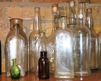 Old Ball and Medicine bottles