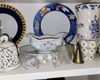 Swarovski, and serving.  Roseville mixing bowl set